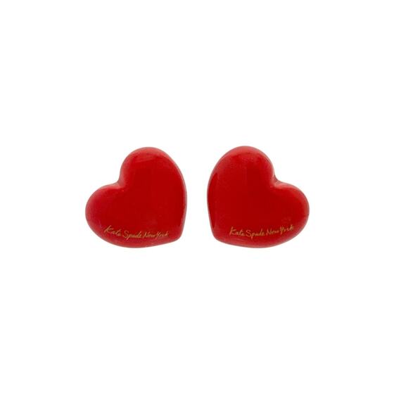 KATE SPADE New York Heart You Statement Studs in Red - Picture 4 of 8